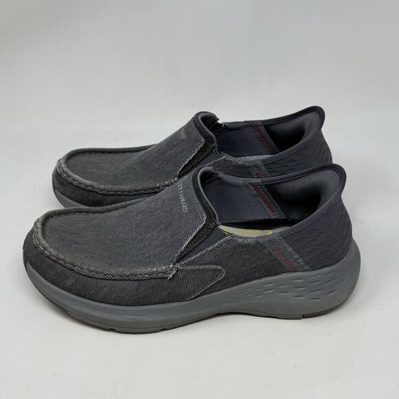 Skechers Parson Dewitt Slip Ins Shoes Mens 8.5 WW Extra Wide Fit Gray Comfort main image 14